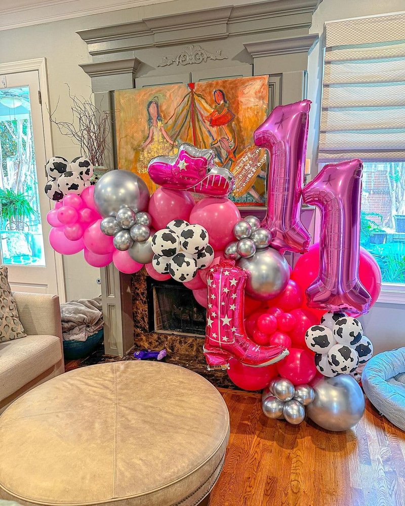 Pink 6 Balloon, Number Balloons 40 Inch, 6th Balloons for Birthday Decorations, Pink Party Supplies 6 Birthday Balloon, Number 6 Balloon