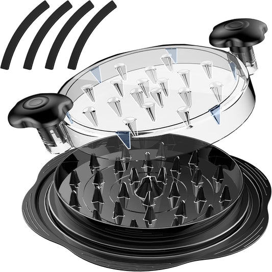 SURETIVIAN Chicken Shredder - 4-Piece Set with Anti-Slip Strips for Effortless Shredding