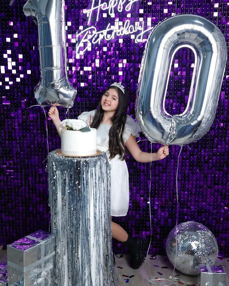 Silver Number 10 Balloon 40 inch, 10 Number Balloons, 10th Silver Birthday Decorations for Girls Boys Kids, 10 Year Old Silver Party Supplies