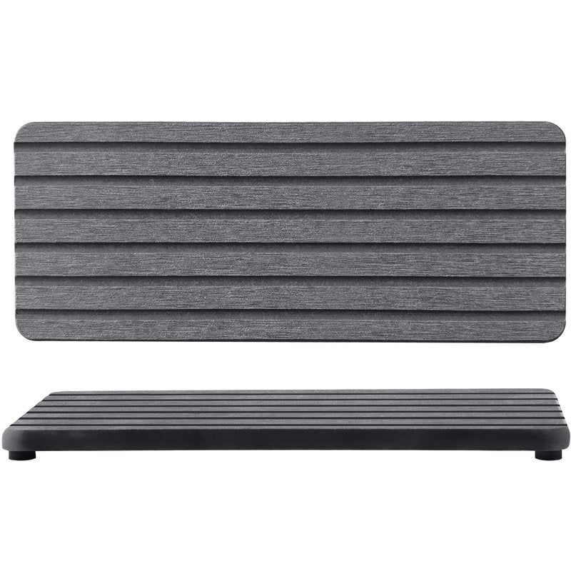 NiuYichee 2 PCS Water Absorbent diatomite Coasters, 10.2" x 4" Water Absorbing Stone Tray for Sink, Stone Drying mat for Kitchen Counter, Stone soap Tray Used for Hand Soaps & toiletries & Plants