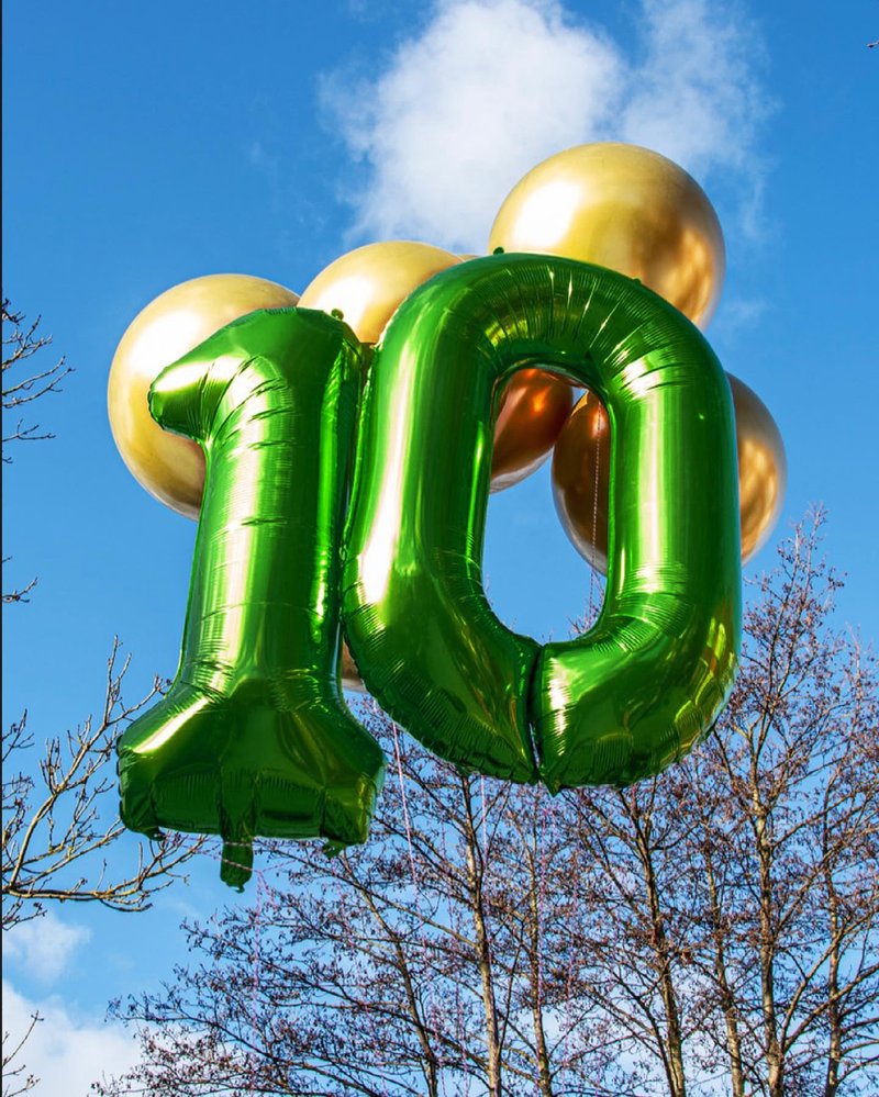 Dark Green Number 13 Balloon 40 Inch, 13th Birthday Party Decorations for Children, Giant 13 Foil Balloon for Party Supplies