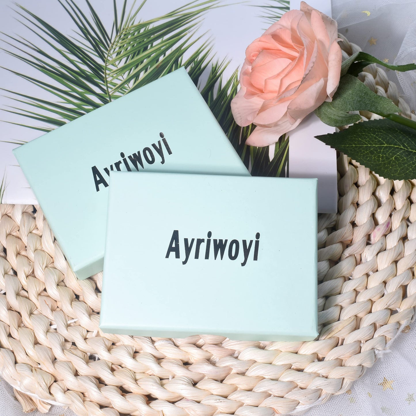 Ayriwoyi Blue Amazonite Bracelet Wrap Bracelets for Women Natural Beaded Stone Leather Wrap Bracelets for Women Bohemian Bracelet