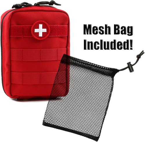 Heavy Duty Orca Tactical First Aid Molle Pouch - Empty IFAK Medical Organizer for EMTs, Military, Camping & Hiking