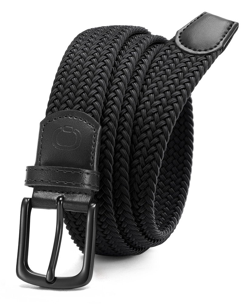 CHAOREN Stretch Mens Belt - Braided Elastic Golf Belt for Men 1 3/8"- Fits Casual Jeans & Shorts