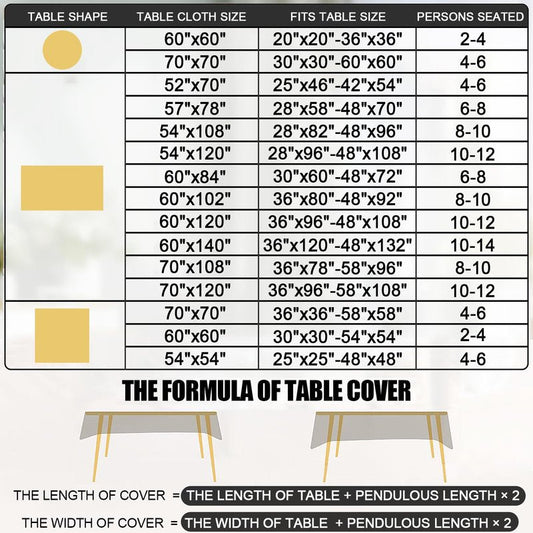Smiry Square Table Cloth, Waterproof Heavy Duty Vinyl Tablecloths, Wipeable Washable Table Cover for Kitchen and Dining Room (Taupe, 54" X 54")