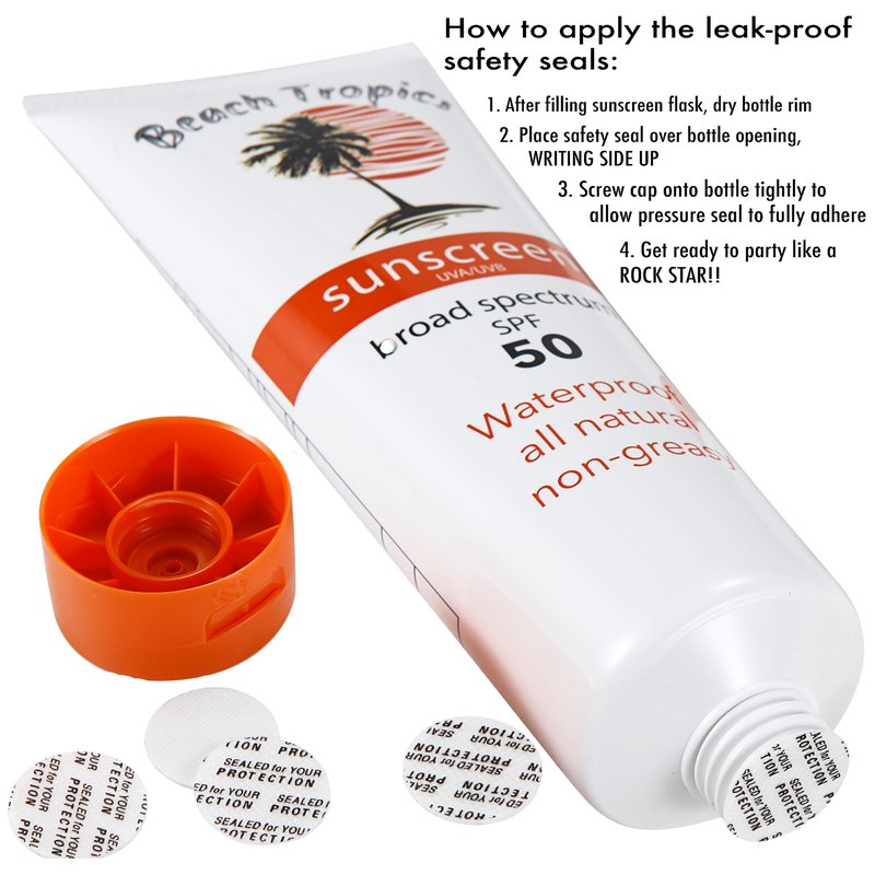 Classy Wino Sunscreen Flask 2-Pack (10 oz Each) – Hidden Alcohol Container | Discreet Liquor-Disguise Bottle for Cruises, Festivals & Concerts | Includes Leakproof Seals & EZ Pour Spout