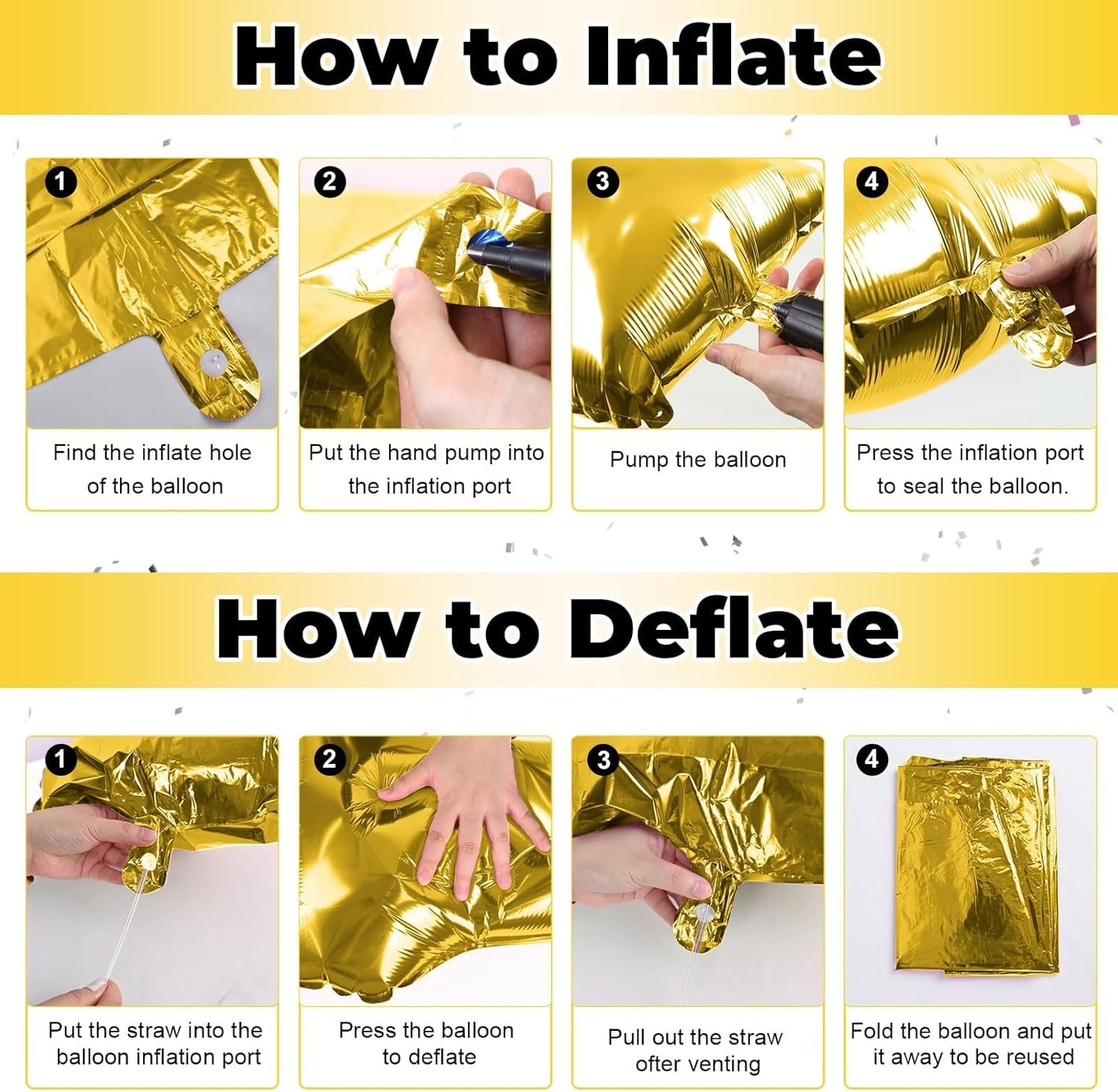 Skiennix 40-Inch Gold Helium Balloon Letters - Custom A-Z Foil Alphabet Decor for Parties