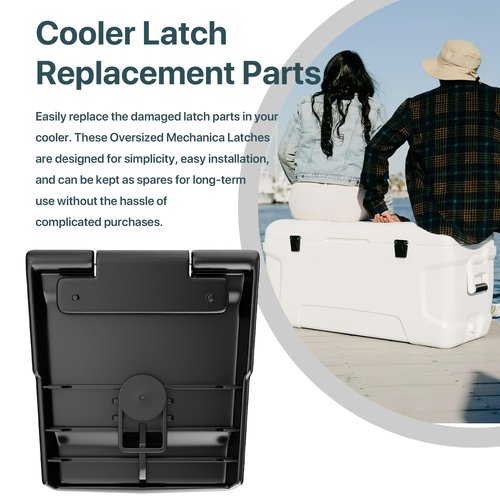 Cooler Oversized Mechanical Latch Kit Compatible with 150-165 QT Coolers, High Strength Cooler Latch Replacement Parts,Cooler Latch Posts and Screws -2 Pack