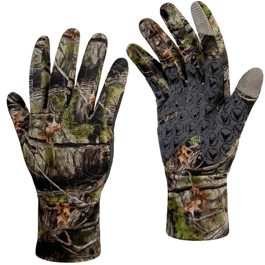 Palmyth Hunting Gloves for Men Lightweight Camo Glove Outdoor Shadow Grove M/L