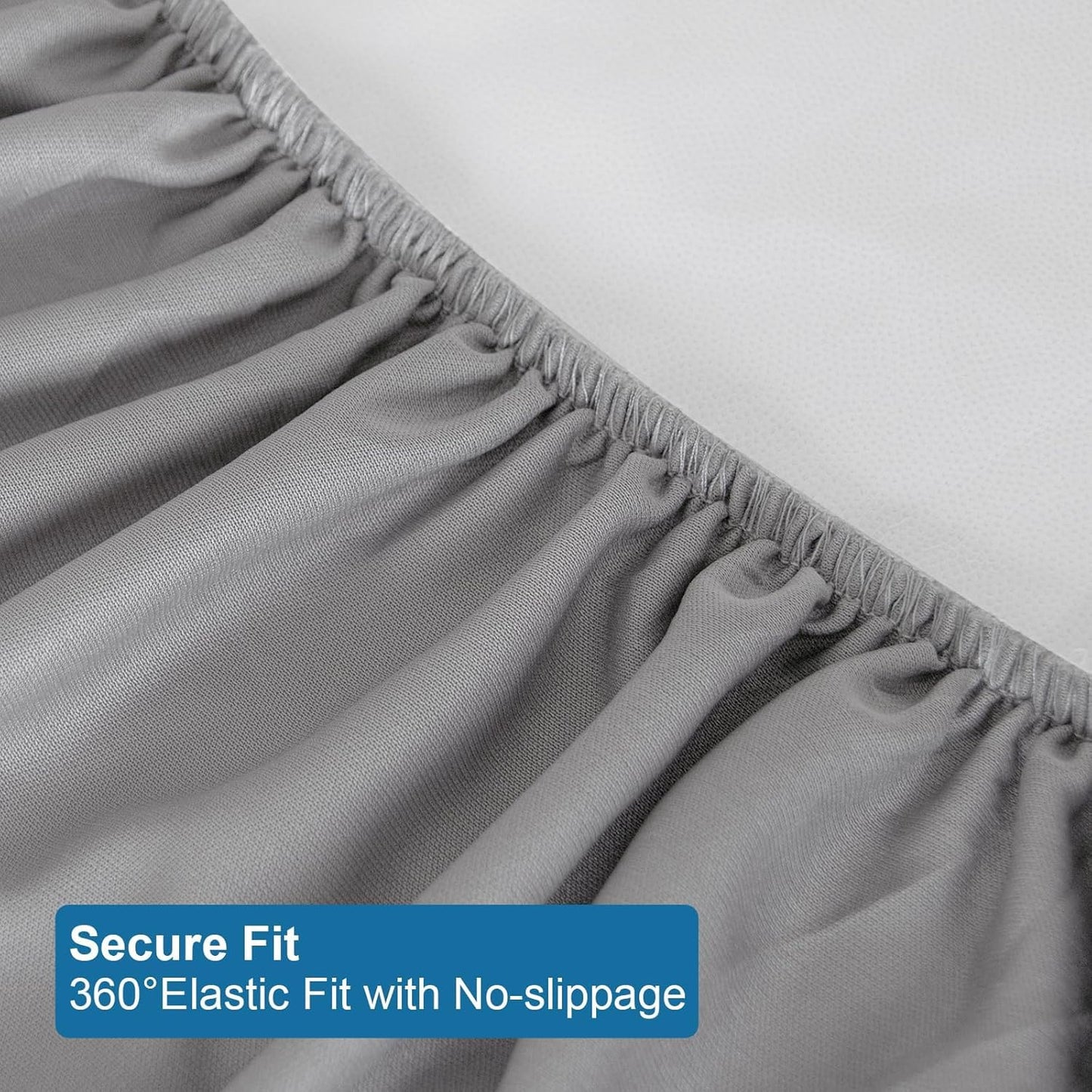 Skiennix Twin Mattress Protector - Waterproof & Breathable Pad Cover for Kids' Beds | Gray, Fits Up to 14" Deep