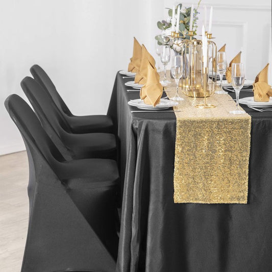 20 Pack Black Spandex Folding Chair Covers in Stretch Washable Fabric for Wedding, Party,Holidays,Celebration and Other Special Events