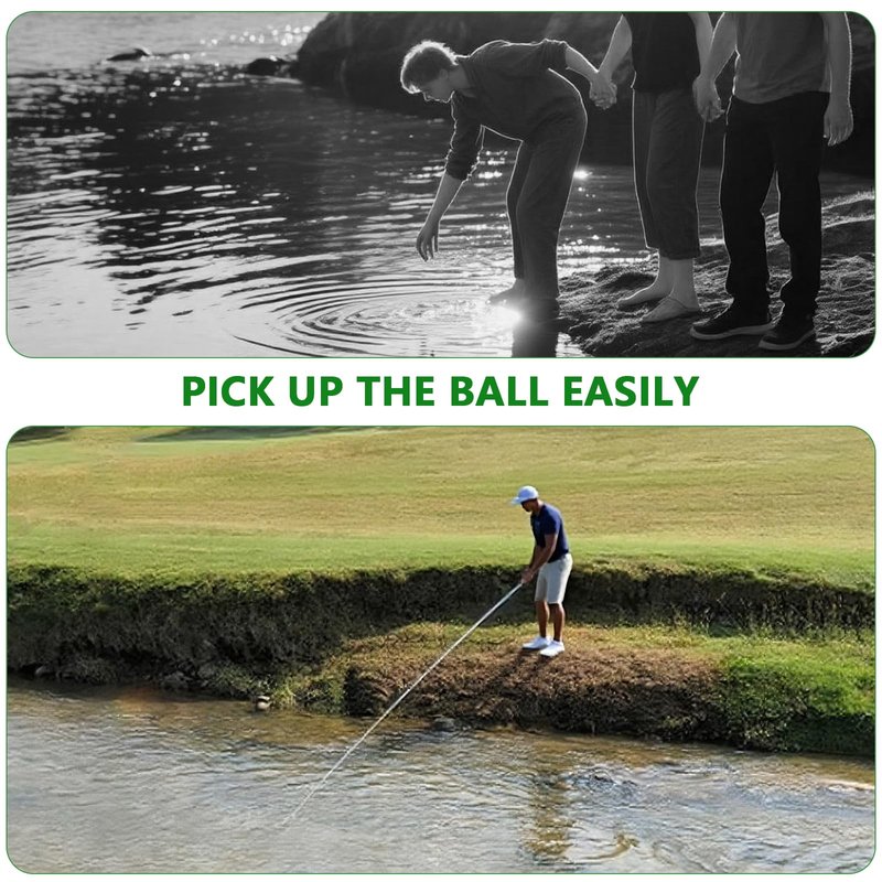 QPPKII 6Ft/9Ft Golf Ball Retriever for Water Telescopic, Ball Retriever Tool Golf Ball Grabber, Golf Accessories Gifts for Men Women
