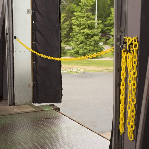 2-Inch Yellow Plastic Chain Loading Dock Kit - Mr. Chain (Model 72302)