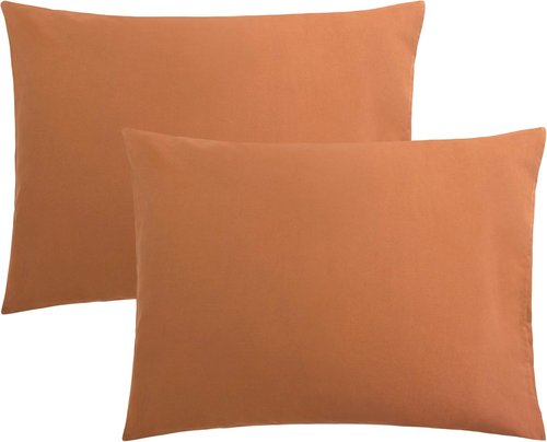FLXXIE Pillow Cases - Soft Microfiber Standard Size Pillow Covers | Wrinkle & Stain Resistant, Tan, 20x26 (2 Pack)