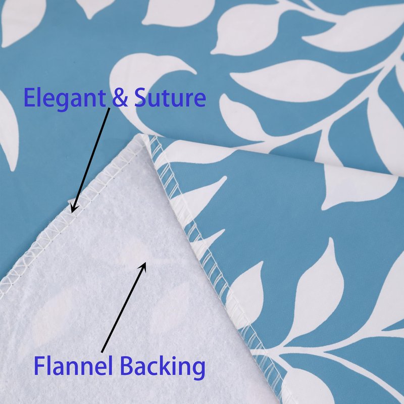 Walrus Heavy Duty Vinyl Tablecloth with Flannel Backing Waterproof Oil-Proof Plastic Table Cloth Stain-Resistant Wipeable Rectangle or Square Table Cover for Indoor and Outdoor (Branch, 54X54 Inch)