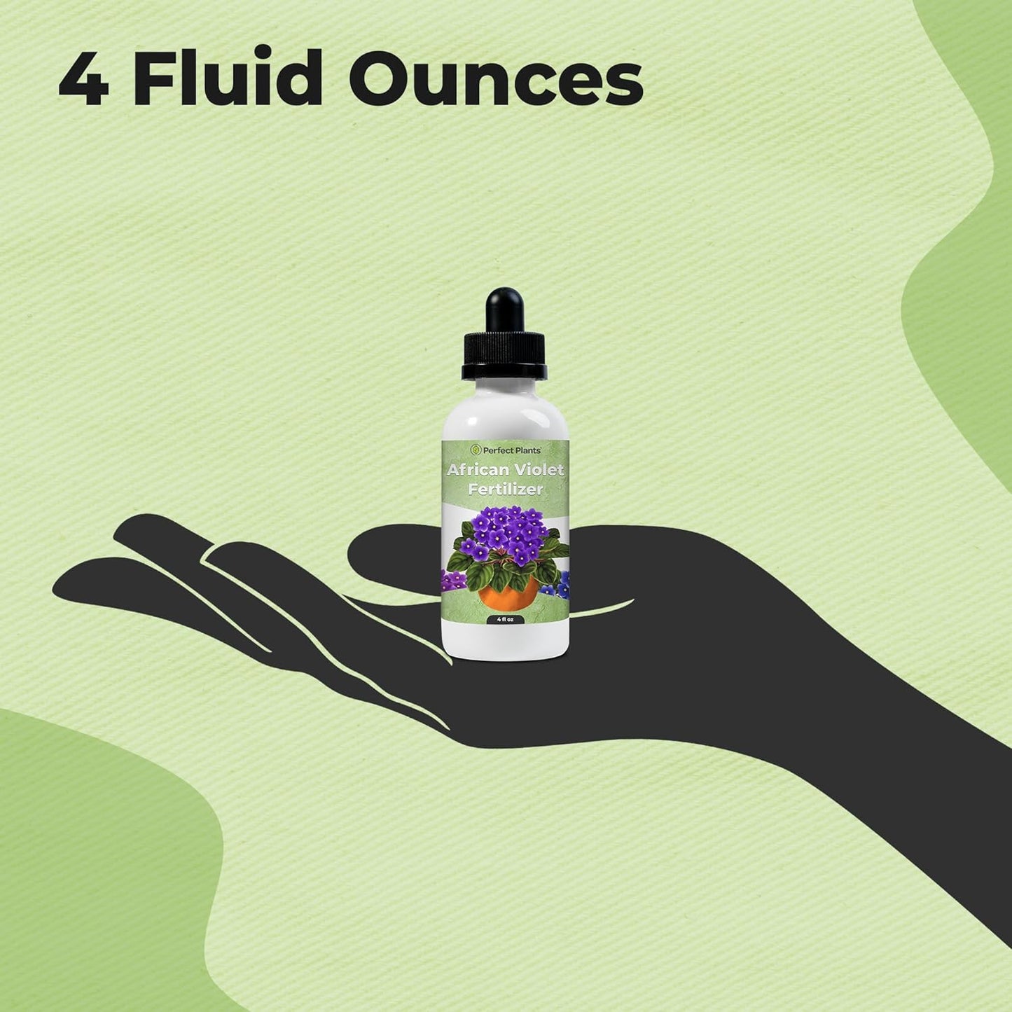 Perfect Plants Liquid African Violet Food Drops - Premium Fertilizer for Indoor Flowering Plants | NPK 2-2-2 (4oz)