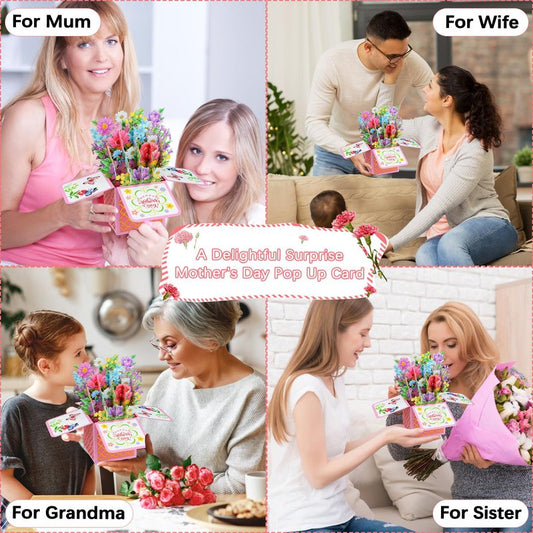 WhatSign Birthday Pop Up Cards - 3D Pop-Up Cards with Envelope Birthday Gifts for Women Mom Daughter Grandma Sister Friends