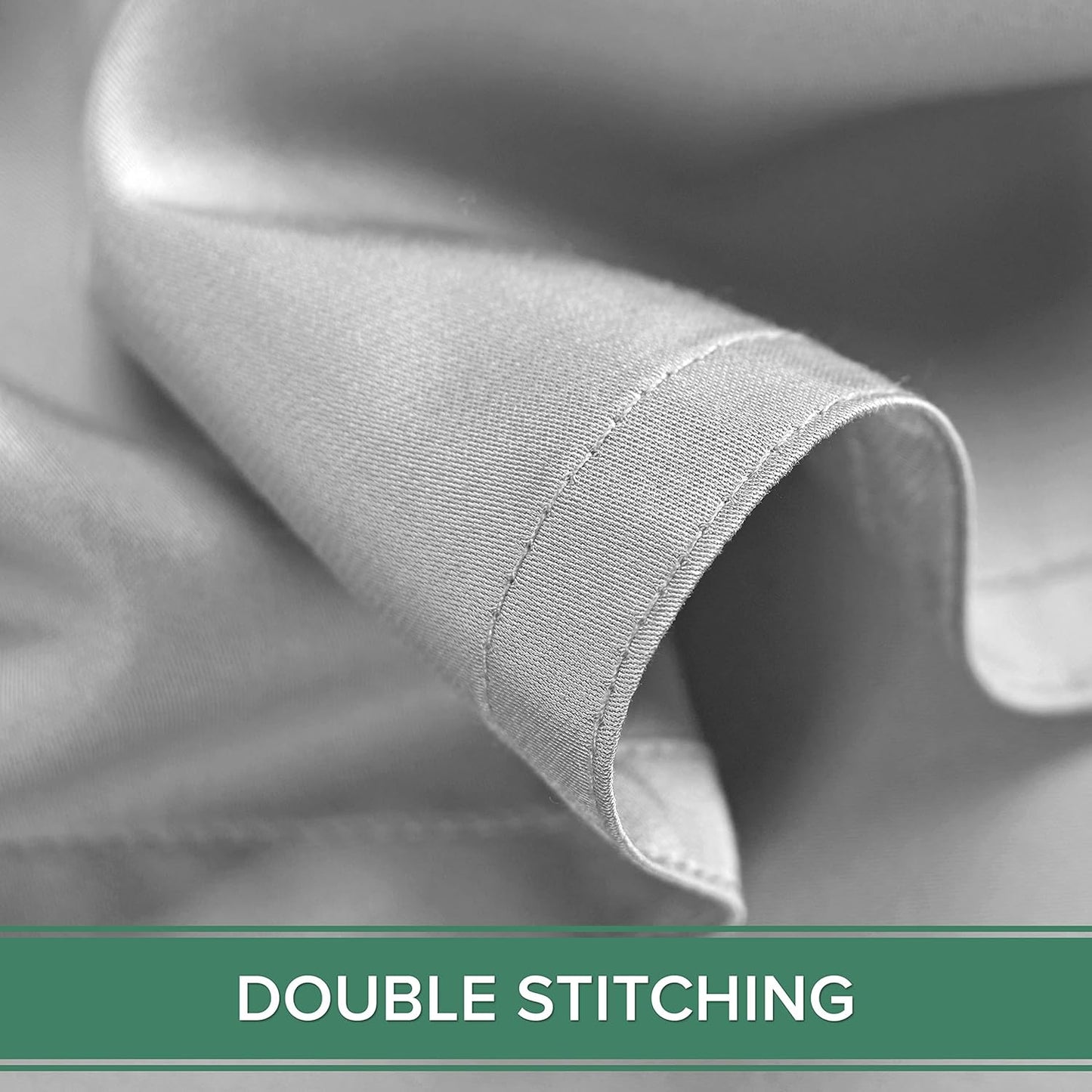 Pure Bamboo Short Queen Sheets - 100% Organic Viscose, Soft & Cooling Bed Sheet Set | 60"x75", Silver Pearl