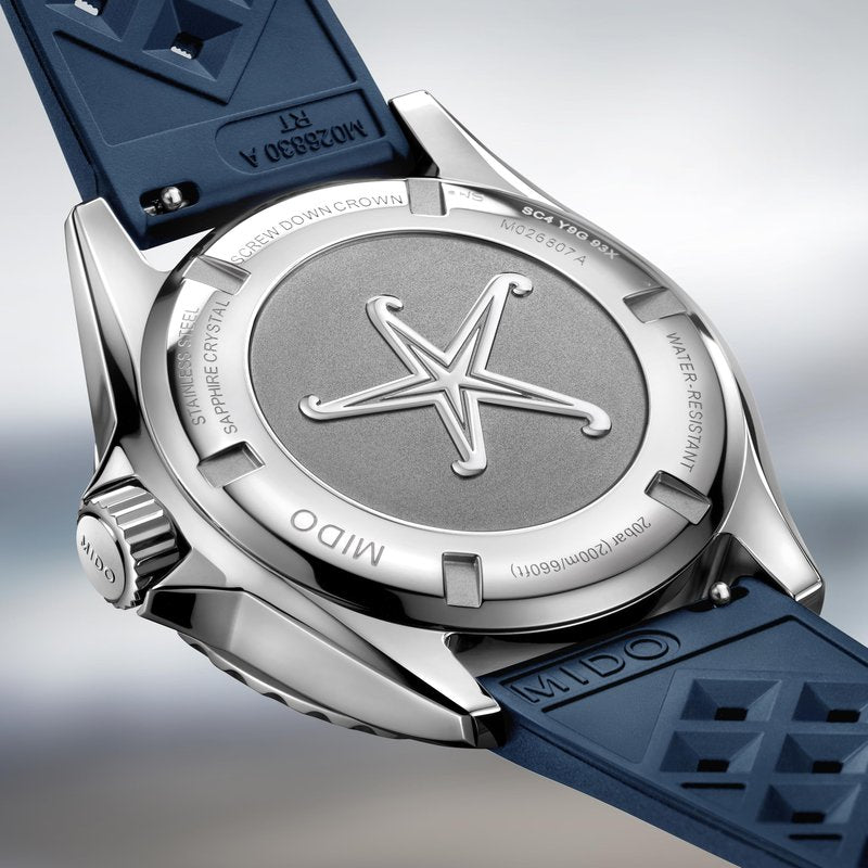 MIDO Ocean Star Tribute Gradient - Swiss Automatic Watch for Men - Blue Gradient Dial - 40.5mm Stainless Steel Case - Stainless Steel Bracelet - M0268071104101