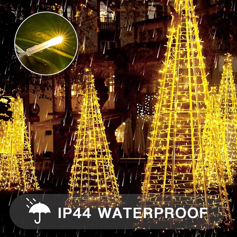suddus Indoor String Lights with Remote, Warm White Christmas Lights Plug in with Timer, 33ft 100 LED Twinkle Fairy Lights for Bedroom Dorm Xmas Tree Wreath Wedding Garden Party Outdoor Decorations