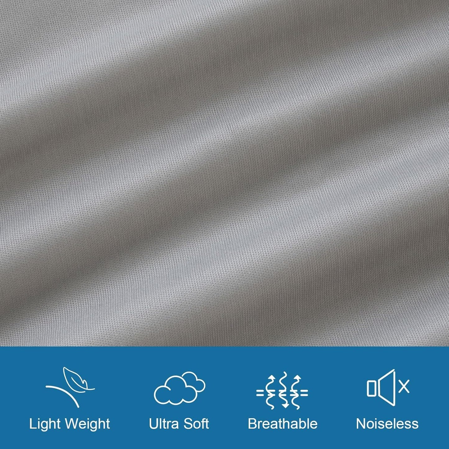 Skiennix Twin Mattress Protector - Waterproof & Breathable Pad Cover for Kids' Beds | Gray, Fits Up to 14" Deep