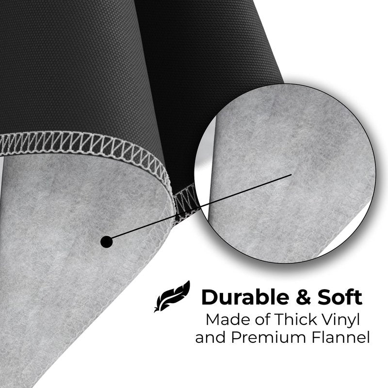 Exquisite Green Vinyl Tablecloths - 54 in. X 108 in. - Pack of 3 Rectangle Tablecloths with Flannel Backing - Plastic, Reusable & Waterproof