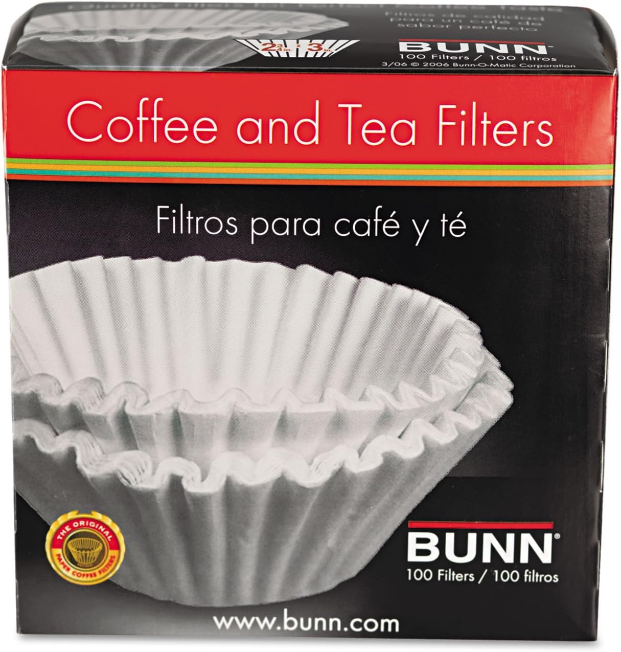 BUNN - 100-Count Coffee Basket Filters | Perfect Fit for Brewing Fresh Coffee