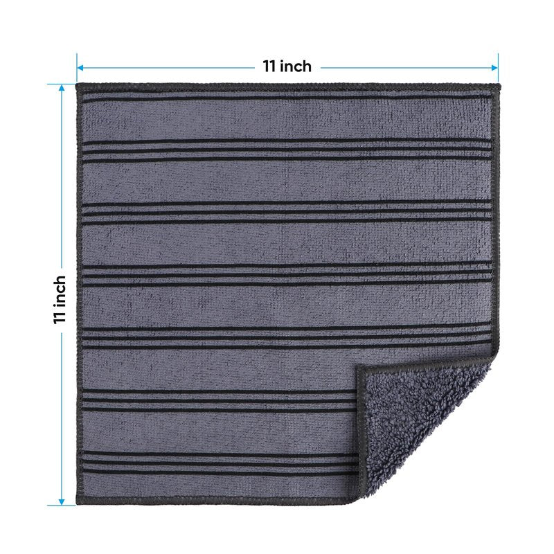 HOMEXCEL Microfiber Cleaning Cloth, Kitchen Towels 12 Pack, Lint Free, Scratch-Free, Highly Absorbent, Reusable Dish Towels for Kitchen and Household