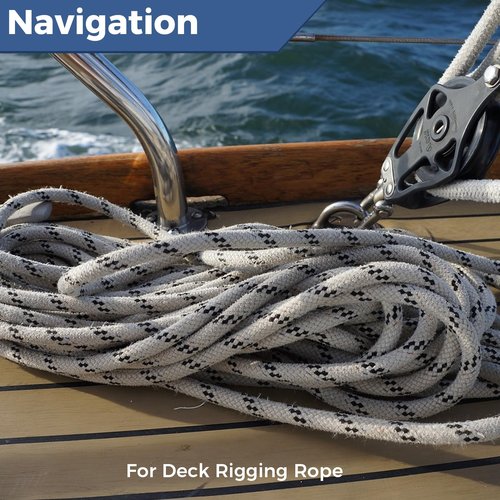 3/8 Inch 120ft Double Braided Polyester Arborist Rope, Heavy Duty Nylon Rope for Anchor, Tree Work, Cargo, Pulling, Sailing(ArmyGreen)
