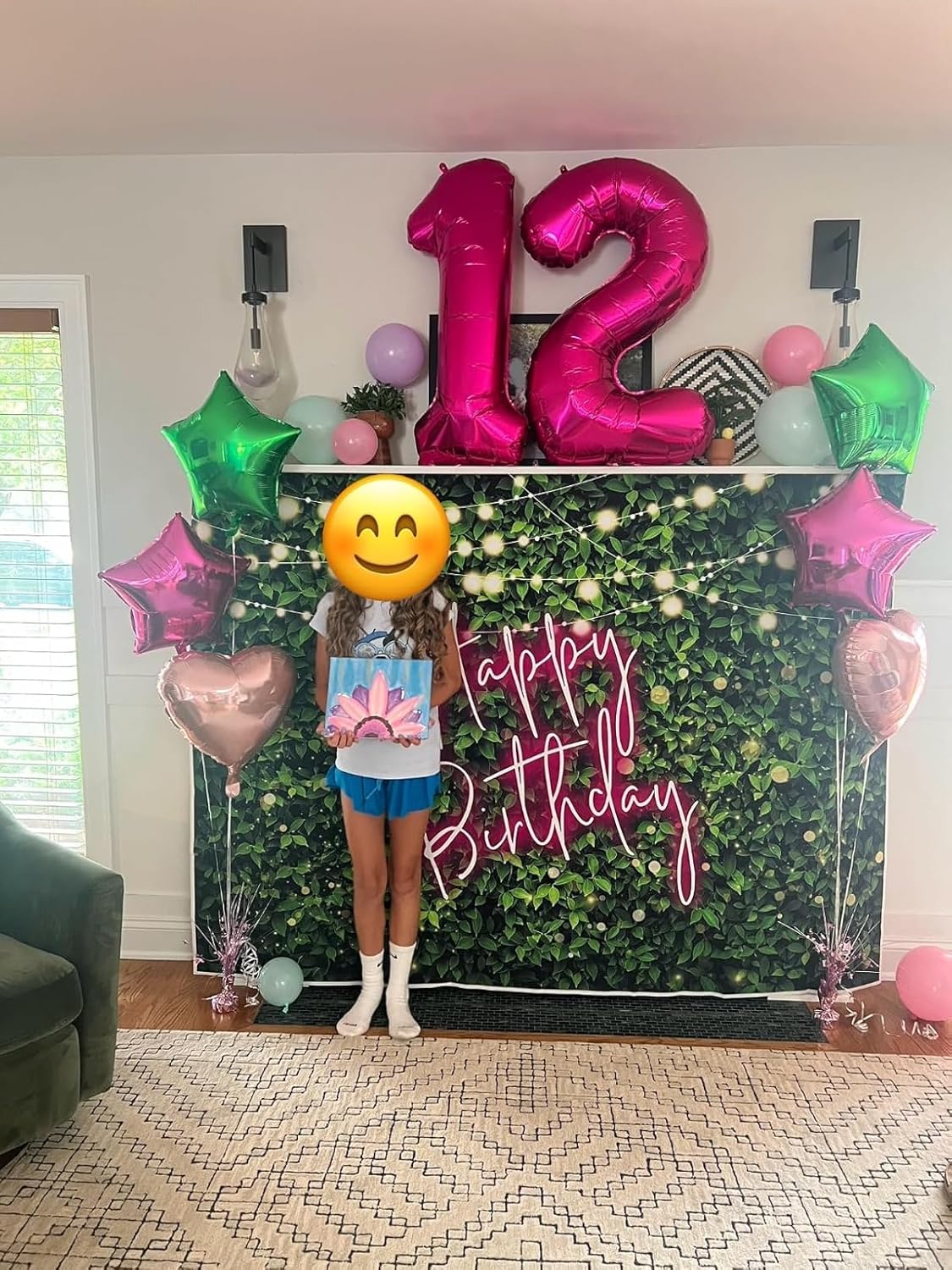 Skiennix 40-Inch Rose Purple Number Balloons - Perfect for 2nd, 12th, 21st Birthday Celebrations & Events