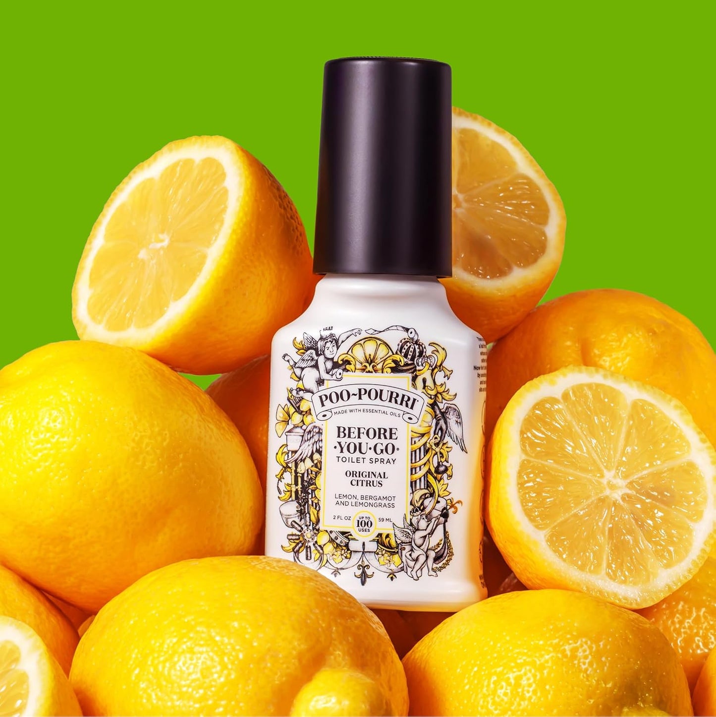 Poo-Pourri Toilet Spray - Fresh Sea Salt Deodorizer | 2 Fl Oz, Up to 100 Uses, TSA Approved