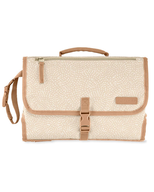 Skip Hop Portable Baby Changing Pad - Pronto Design in Beige Swirl Dot for On-the-Go Convenience
