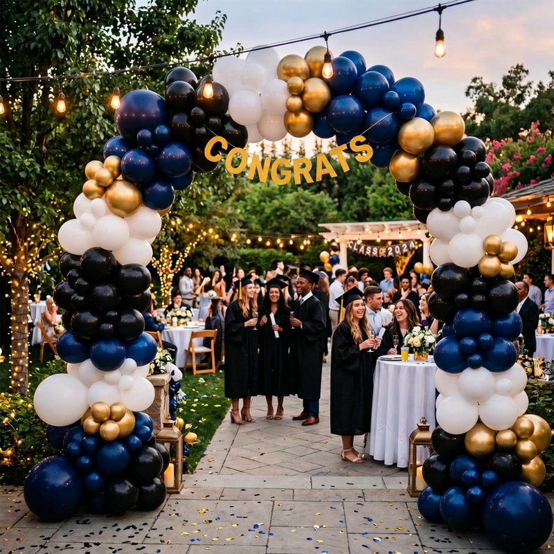 RUBFAC Gold Balloons, 120pcs 5 Inch Chrome Metallic Latex Balloon for 2026 Gradution Decor Birthday Anniversary Festival Wedding Engagement Decoration