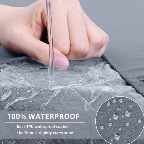 Hyha Waterproof Couch Cushion Covers - Stretch & Non-Slip Sofa Slipcover for Dogs | Washable Grey (Small)