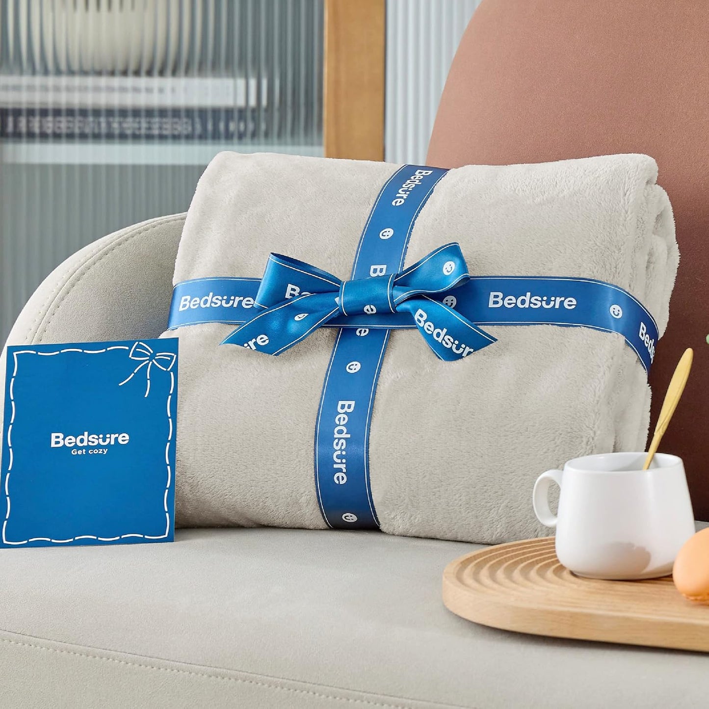 Bedsure GentleSoft Fleece Blanket - Lightweight Plush Cozy California King Size, 102x96 Inches