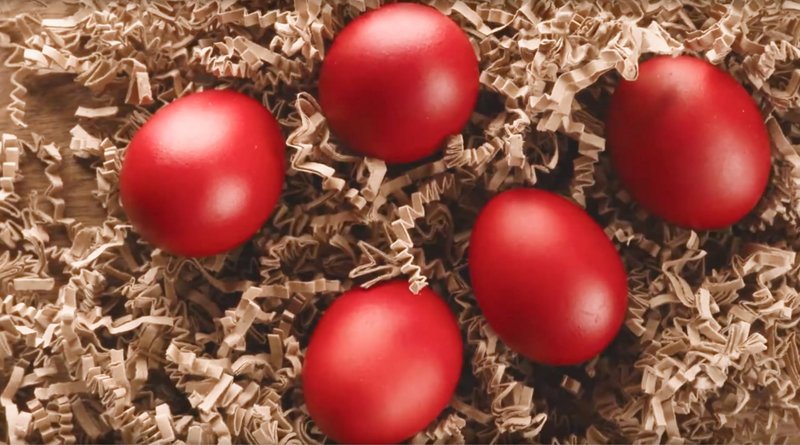 Red Egg Dye for Greek Orthodox Traditional Easter - Food Coloring Kit - Up to 30 Eggs - Non-Toxic, Vibrant Red Color - Easy Preparation and Use