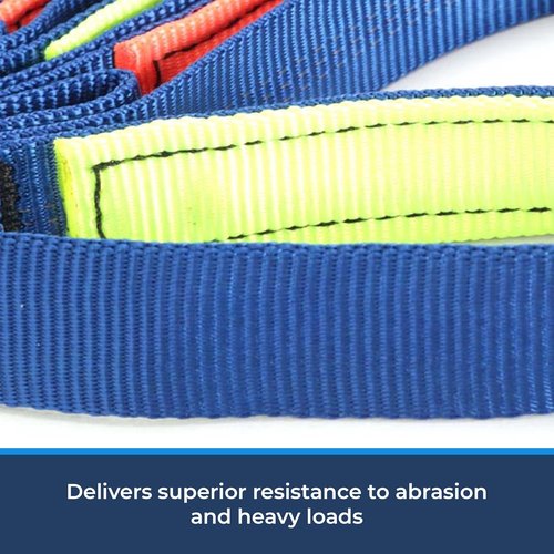 4-Step Nylon Climbing Etrier Ladder – Lightweight Aider for Tree Work, Rescue & Rock Climbing