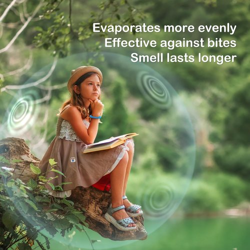 BuggyBands 360 Pack Mosquito Stickers for Kids, with 6 Pack Mosquito Bracelets, Bug Stickers Natural DEET - Free, Plant Ingredients, Mosquito Patches for Outdoor Camping