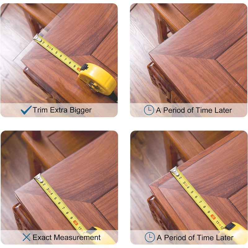 LovePads Frosted Table Cover Protector 44 x 84 Inch, 1.5mm Thick Plastic Table Cover, Table Protector for Dining Room Table, Waterproof Vinyl Tablecloth Table Pad Mat for Kitchen, Writing Desk