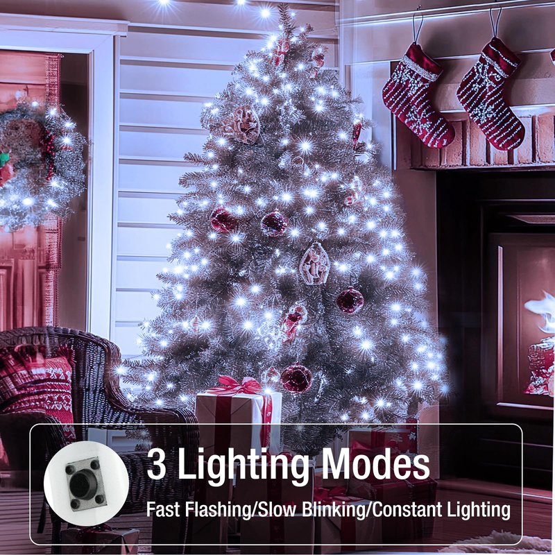 Fairdeer 30 Pack Fairy Lights Battery Operated - 7ft 20 Led Twinkle Lights 3 Modes, Bulk Mini String Lights Waterproof for Mason Jars Vases DIY Party Wedding Decoration Christmas -Cool White