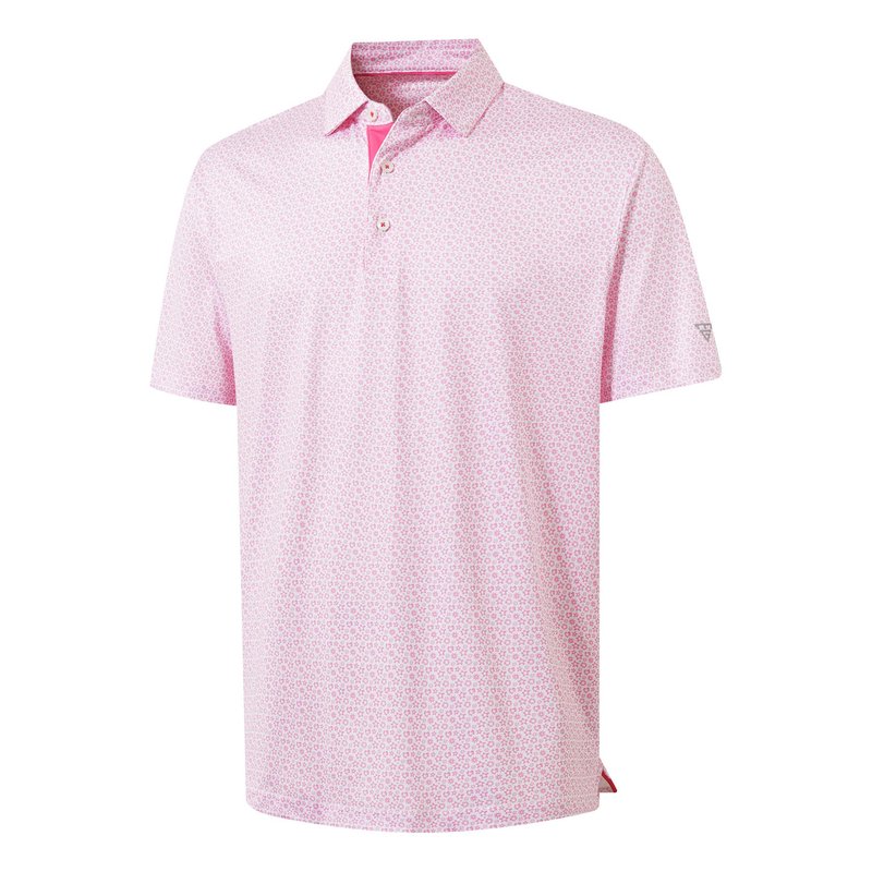 M MAELREG Mens Golf Shirt Short Sleeve Dry Fit Print Moisture Wicking Performance Patterns Collared Polo Shirt