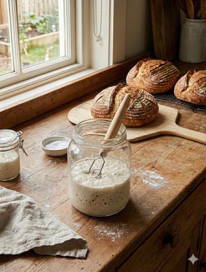 Sourdough Starter Stirring Hook and Dough Whisk | Small Size to Fit in Jars | Improve the Mixing Standard Of Your Starter For Better Baking Results | New England Sourdough Starter Co.