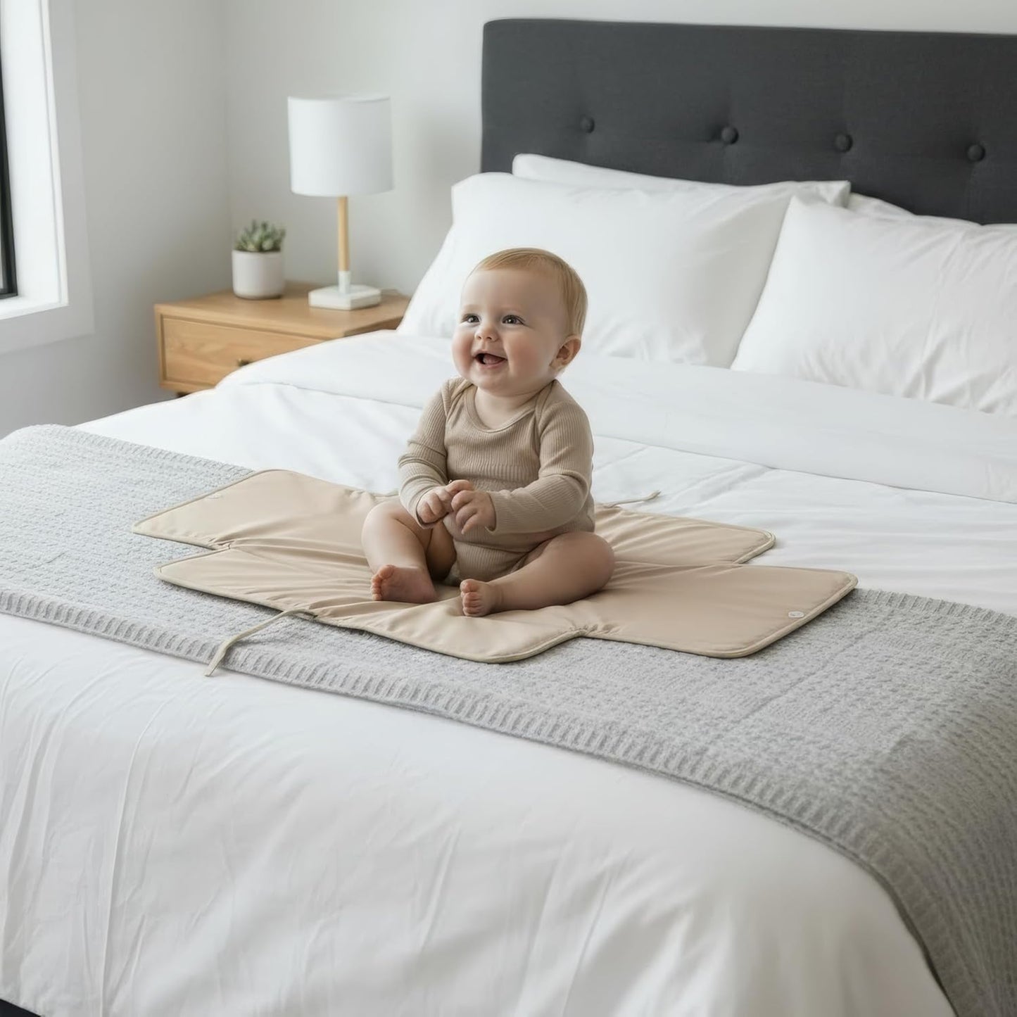 Skiennix Portable Diaper Changing Pad - Soft, Easy-to-Clean Mat for Babies | Lightweight & Foldable for Travel