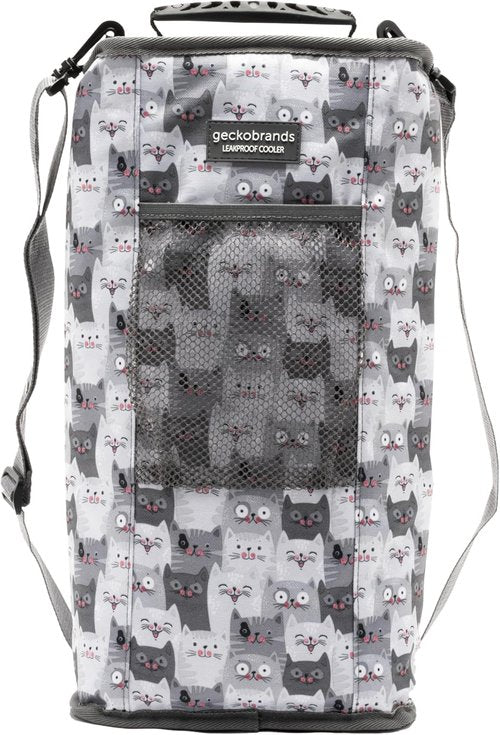 Geckobrands Verticool Insulated Soft Cooler Bag - Portable, Holds 9 Cans or 2 Wine Bottles, Ideal for Beach & Picnics