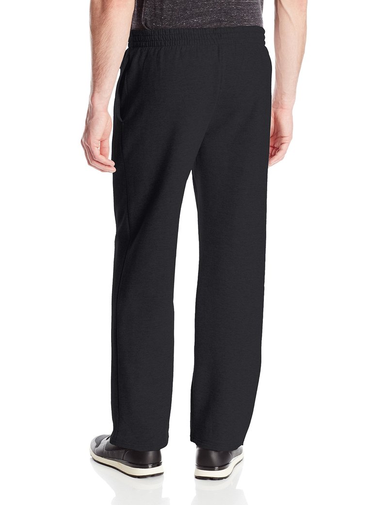 Fruit of the Loom Men's Fleece Sweatpants, Black, X-Large