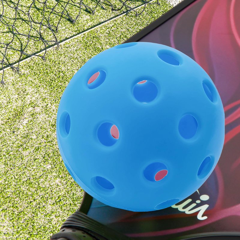 QUEMUIA Outdoor Pickleball Balls,40 Holes Outdoor Pickleballs USAPA Approved,4-Pack High Bounce Pickle Balls, Pickleball Gifts for Men or Women Pickleball Enthusiasts