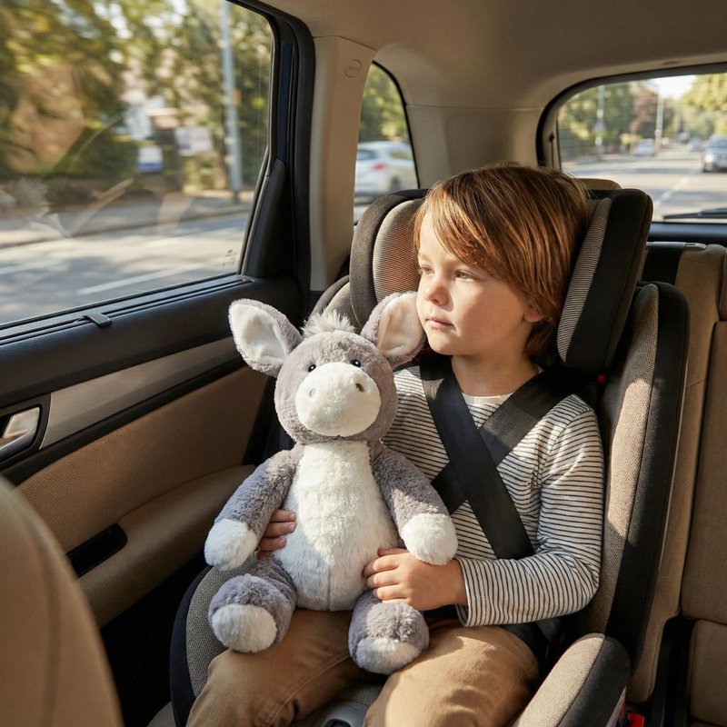 WEIGEDU Adorable Gray Donkey Plush Toy - 15 Inch Soft & Cuddly Stuffed Animal Donkey, Perfect for Kids, Babies, Toddlers - Farm Animal Gift