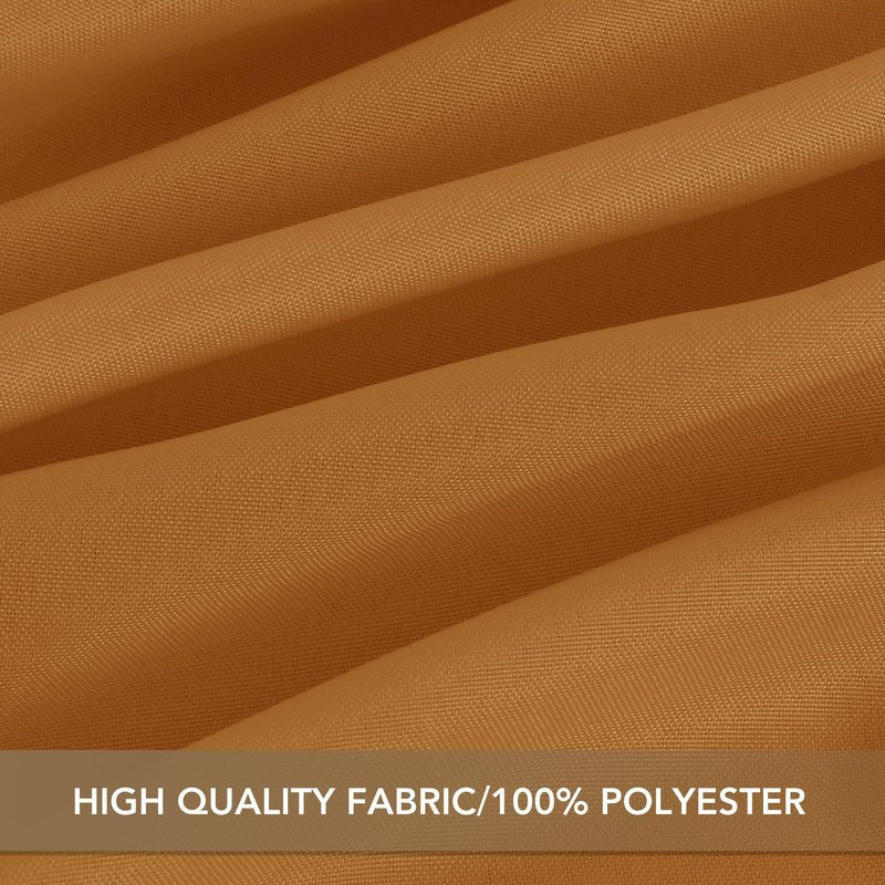 sancua Thanksgiving Tablecloths for 6 Foot Rectangle Tables, 6 Pack Light Brown - Washable Polyester Fabric Fall Table Cloth for Harvest Party, Birthday, Banquet Reception, 54x108 Inch Bronze