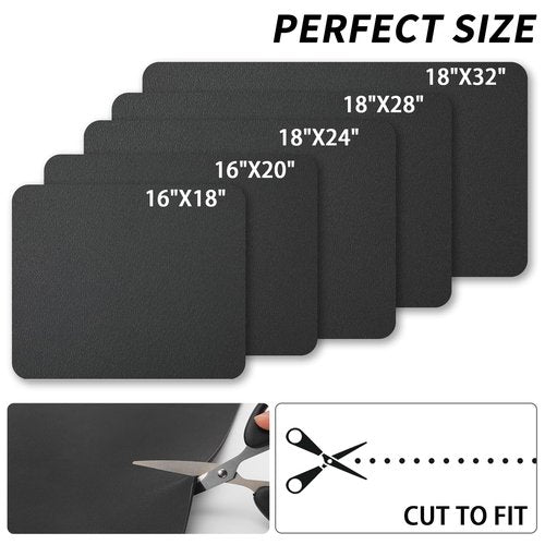 HotLive Dish Drying Mat for Kitchen Counter, Heat Resistant Drainer Mats with Non-slip Rubber Backed, Hide Stain Kitchen Super Absorbent Draining Mat, Easy to Clean Dish Rack Pad, Black 16"x18"