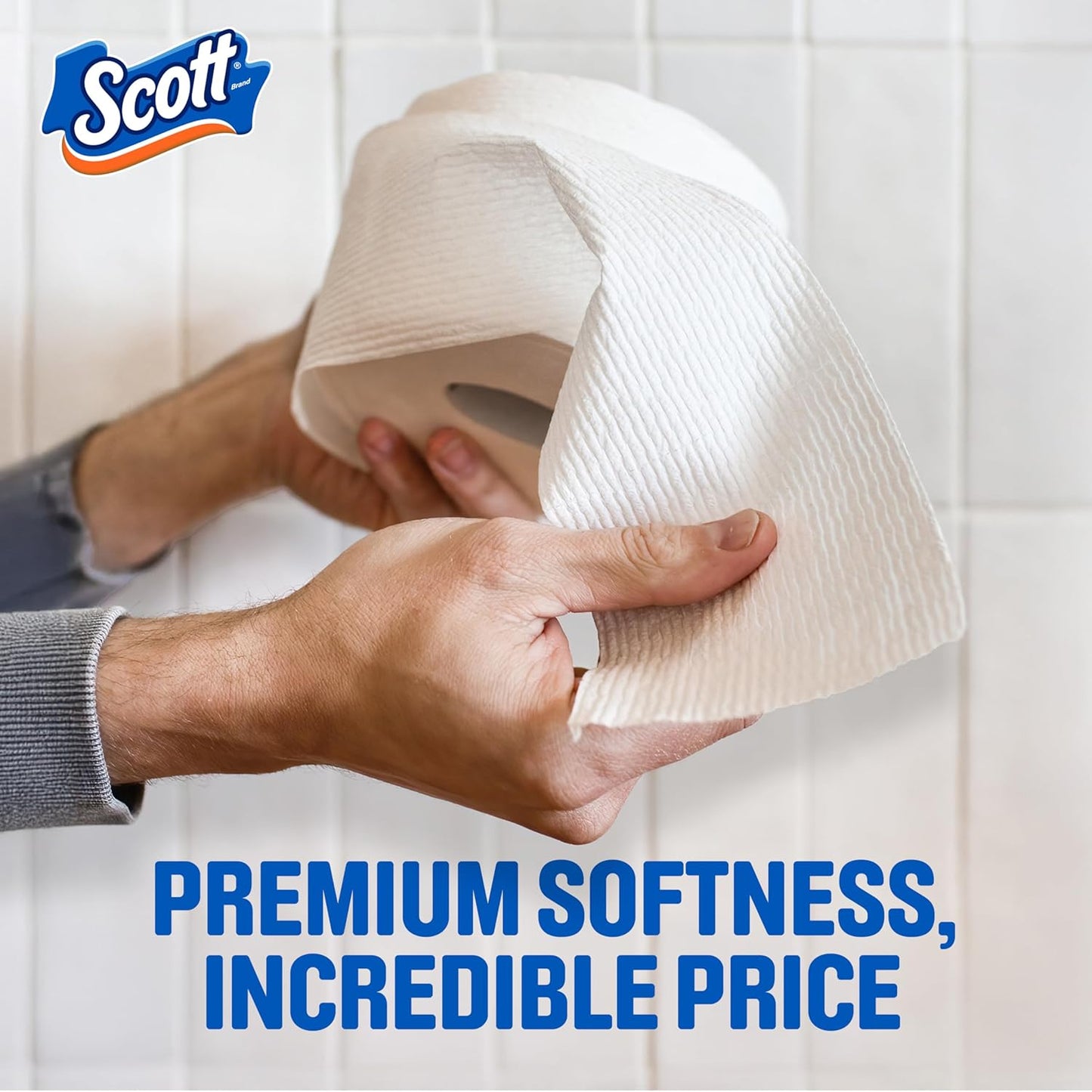 Scott ComfortPlus Toilet Paper - 12 Triple Rolls | 231 Sheets Each - Septic-Safe & Soft 1-Ply